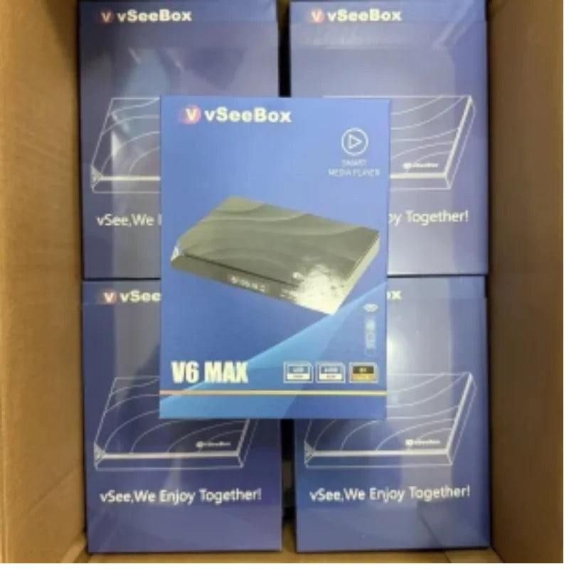 vSeeBox V6 MAX 2026 8K Streaming Box | 64GB NEW SEALED | FREE-SHIPPING | Authorized Distributor - Curl and Collar