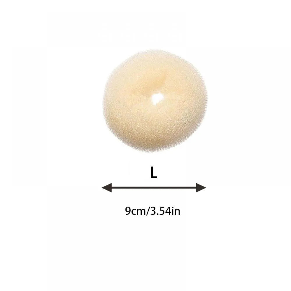 Plate Hair Donut Hair Bun Maker Roller DIY Magic Elastic Foam Sponge Hair Styling Tools Princess Hair Accessories Updo - Curl and Collar