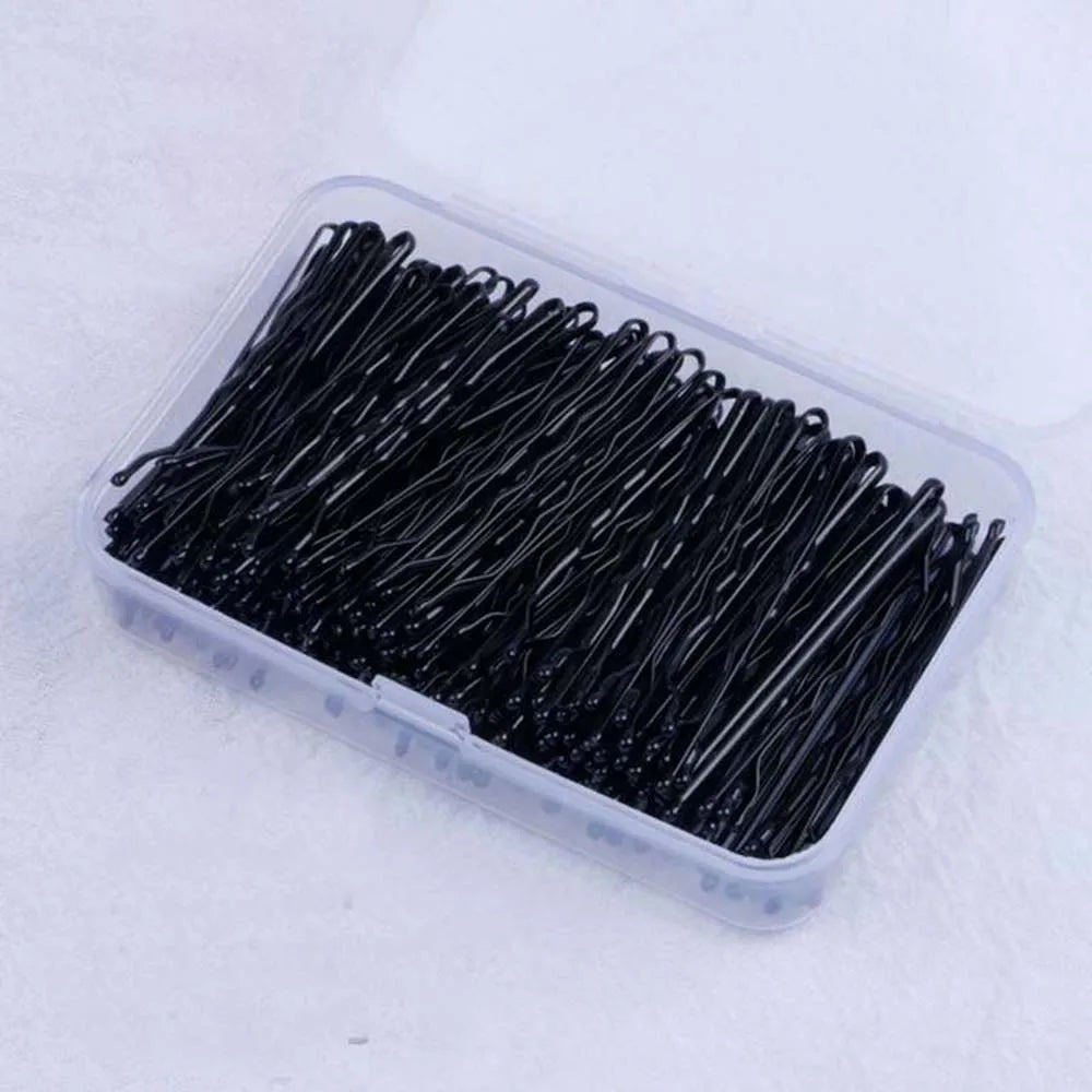 150Pcs/Box Metal Hair Clips for Wedding Women Hairpins Barrette Curly Wavy Grips Hairstyle Bobby Pins Hair Styling Accessories - Curl and Collar