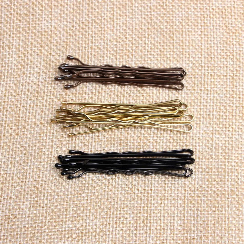 150Pcs/Box Metal Hair Clips for Wedding Women Hairpins Barrette Curly Wavy Grips Hairstyle Bobby Pins Hair Styling Accessories - Curl and Collar