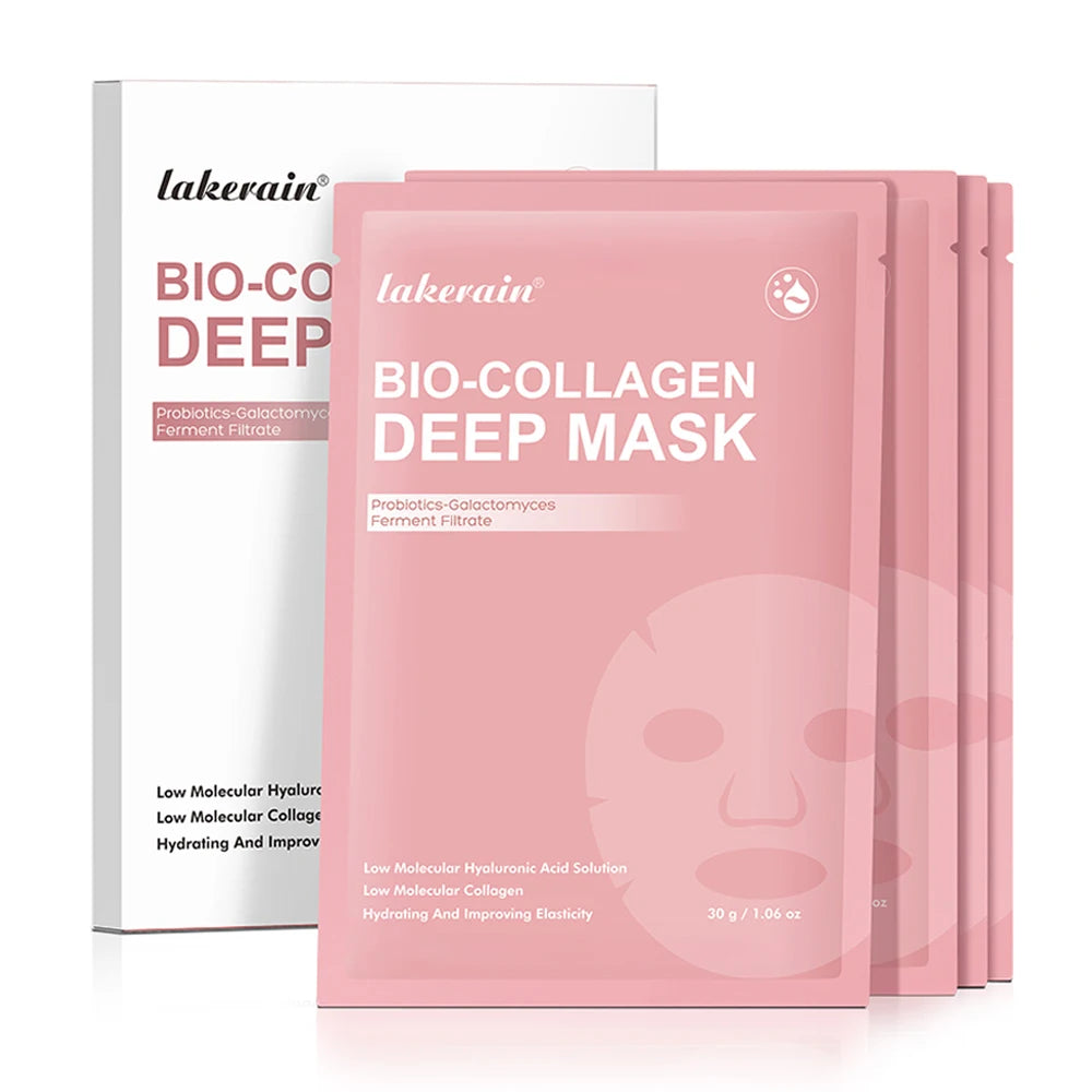 Korean Deep Collagen Mask Peel Off Mask Face Anti Wrinkle Lifting Skin Care Masks Bio Pack Night Wrapping Woman Overnight Skin - Curl and Collar