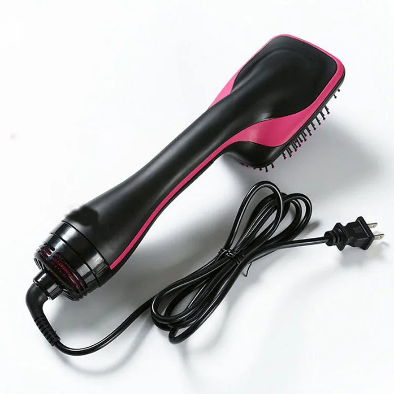 Hot Air Hair Dryer Brush Portable Multifunctional Hairdryer One Step Ions Hot And Cold Air Wind Blow Dryer Brush With Comb - Curl and Collar