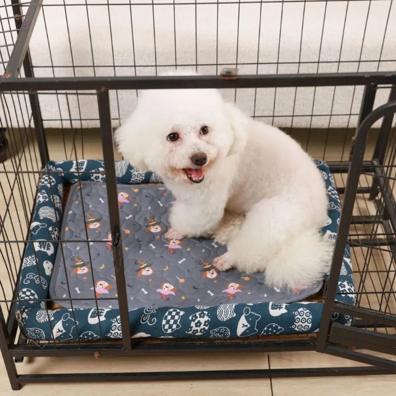 Reusable Dog Pee Pad Blanket Absorbent Diaper Washable Puppy Training Pad Pet Bed Urine Mat for Pet Car Seat Cover Pet Bed New - Curl and Collar