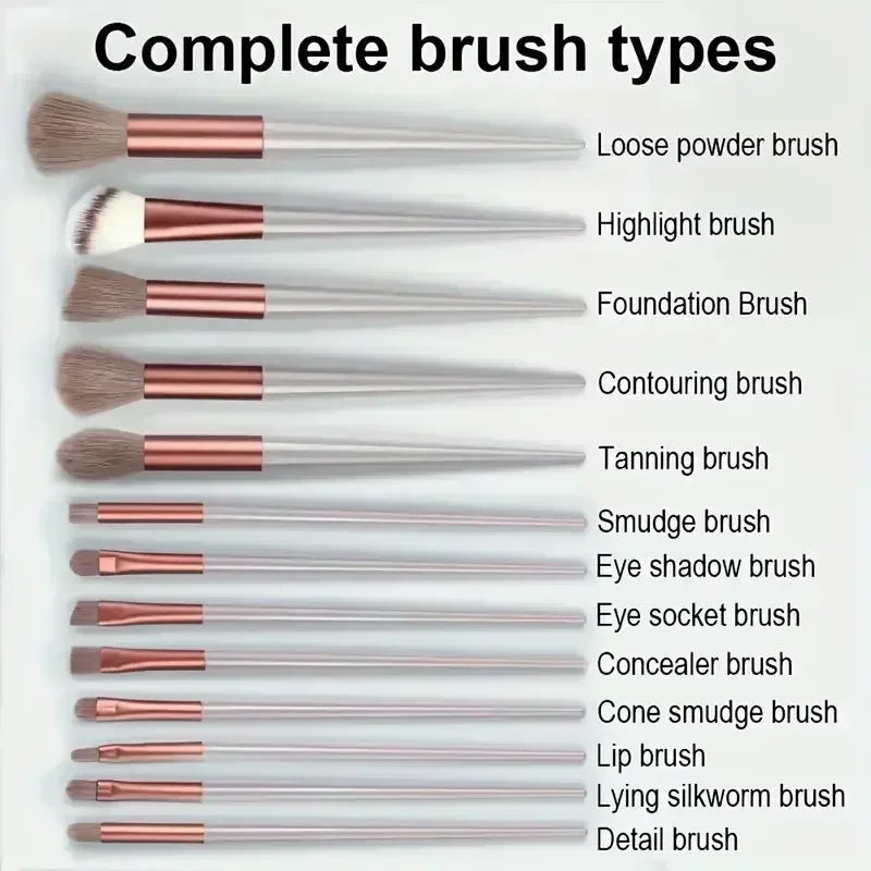 Makeup Brush Set Soft Fluffy Professiona Cosmetic Foundation Powder Eyeshadow Kabuki Blending Make Up Brush Beauty Tool Makeup - Curl and Collar
