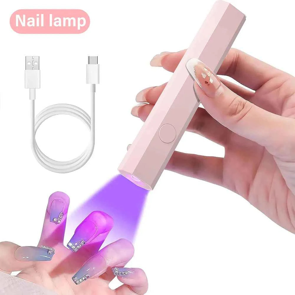 Mini UV Nail Lamp for Gel Nails Handheld UV Light for Nails LED Nail Lamp Nail Dryer for Curing Gel Polish Nail