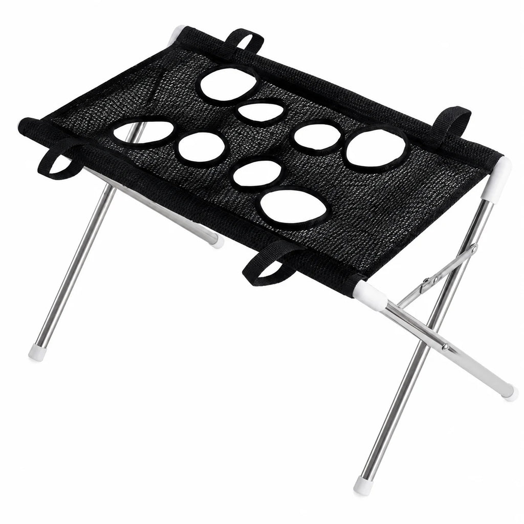 Pet Bathing Hammock Stand Foldable Dog Cat Grooming Drying Table Breathable Mesh Bath Helper for Small Pets - Curl and Collar