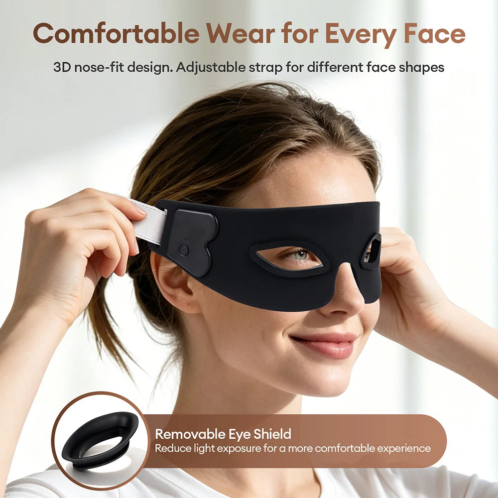 Silicone Flexible Photon Eye Mask 7 Colors LED Eyes Beatuy Mask Relieves Eye Fatigue Anti-Wrinkle Dark Circles Eye Care LED Mask - Curl and Collar