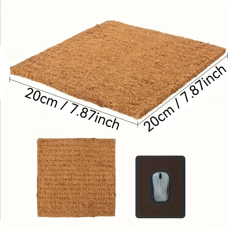 10Pcs/1Pc Nesting Liner Nest Box Chicken Mat, Nest Mat Box Liner, Chicken Coop Chicken Mat, Chick Mat Bird Nest Mat Rabbit Mat - Curl and Collar