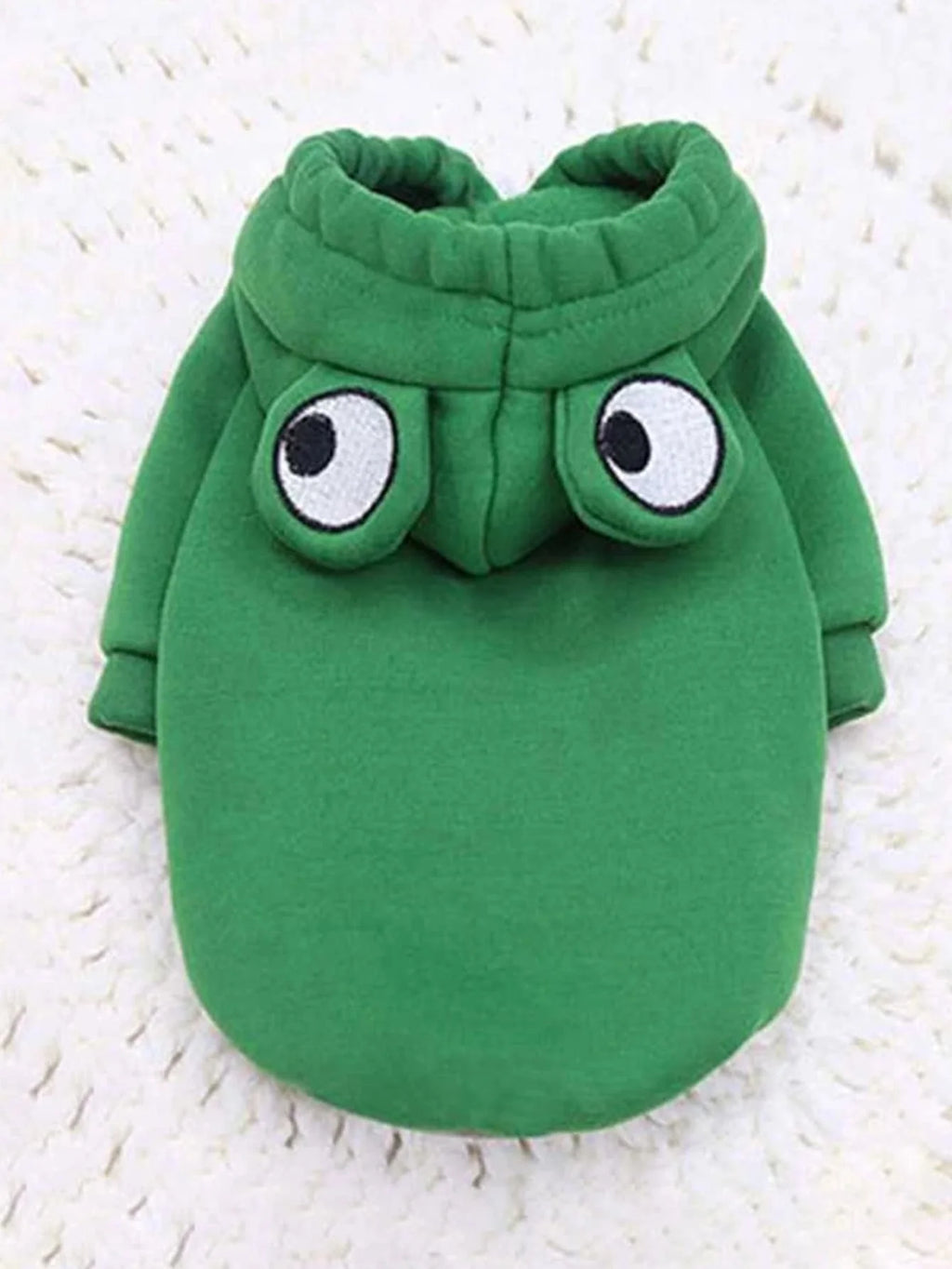 1PC Cute Frog Pet Sweater for Small and Medium Dogs - Green Dog Hoodie with Fun Design - Keep Your Pup Cozy and Stylish - Curl and Collar