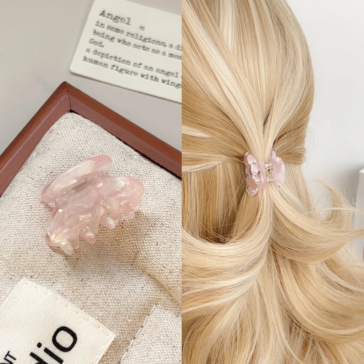 2026 New Korean style hair claw clip Fairy hair clips Mini Delicate hair claw Pretty hairclip Accessories for women - Curl and Collar