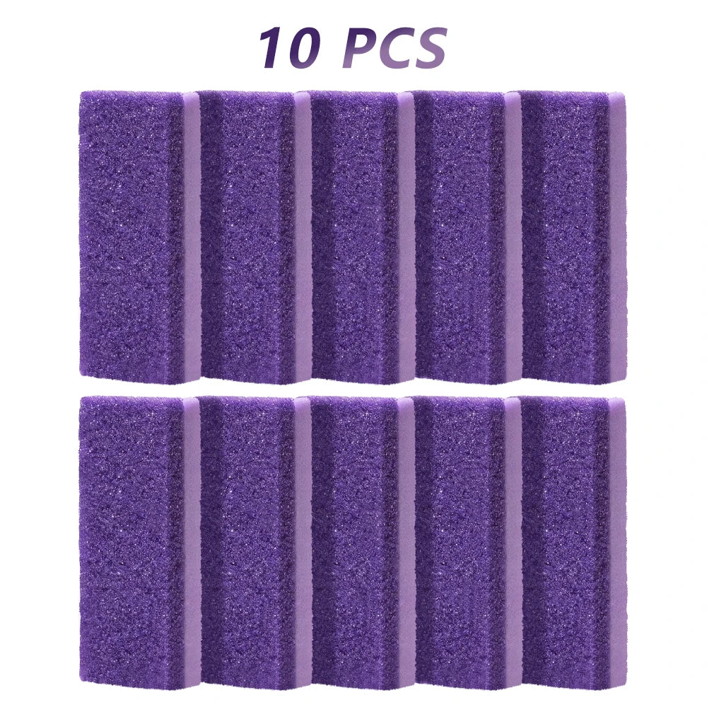 1/10Pcs Foot-exfoliating Stone File Callus Dead Skin Remover Foot Heel Scrubber Smooth Feet In Seconds Pedicure Exfoliator Tool - Curl and Collar