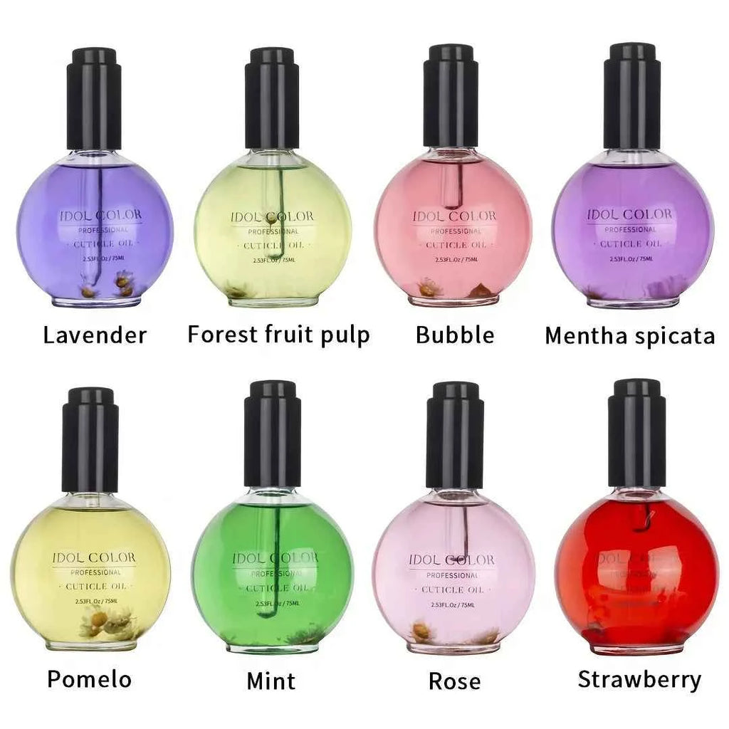 IDOL COLOR Cuticle Oil, 2.56 FL Oz, Repairs and Restores Cuticles - Organic Spa Treatment - For Stronger, Healthier Nails