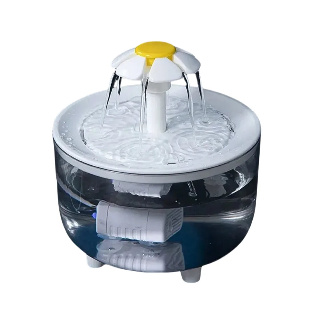 USB Electric Mute 1.2L Pet Water Fountain Automatic Cat Drink Bowl Filter Pet Drinking Dispenser Drinker For Cats Water Filter - Curl and Collar