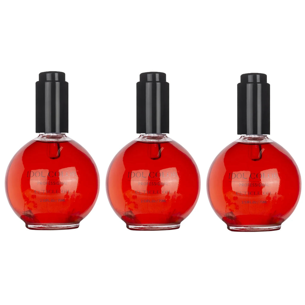 IDOL COLOR Cuticle Oil, 2.56 FL Oz, Repairs and Restores Cuticles - Organic Spa Treatment - For Stronger, Healthier Nails