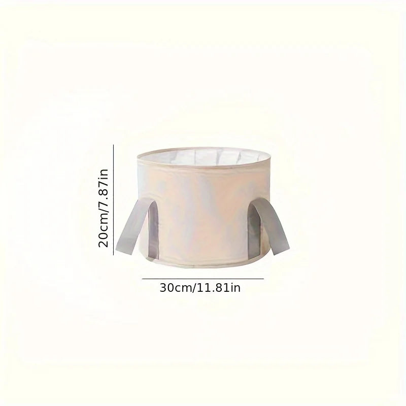 Foldable Foot Soak Bath Tub – Portable Deep Foot Spa Basin with Heat Retention - Curl and Collar
