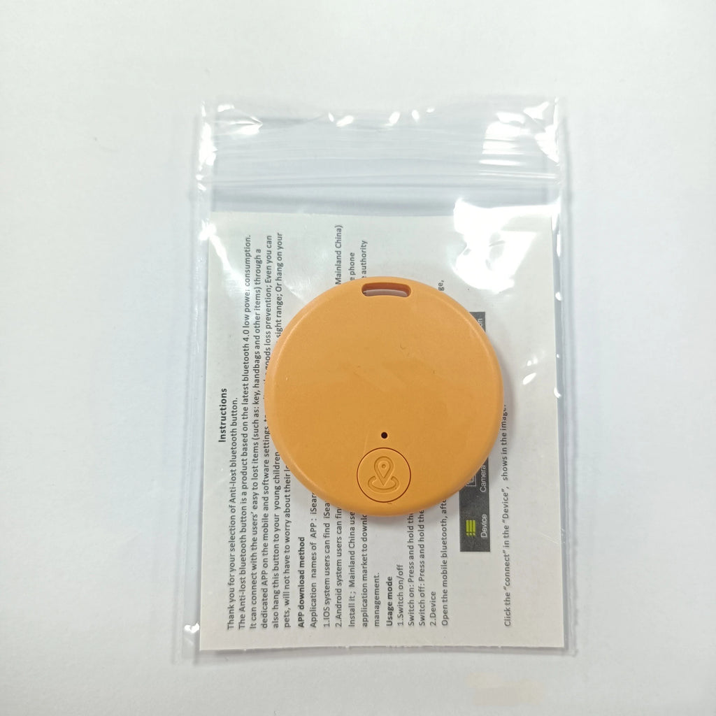 Mini Dog GPS Bluetooth 5.0 Tracker Anti-Lost Device Round Anti-Lost Device Pet Kids Bag Wallet Tracking Smart Finder Locator - Curl and Collar