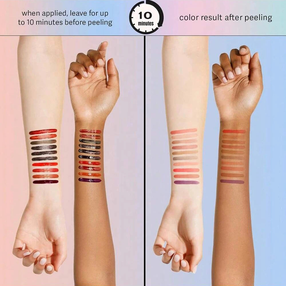 Peel Off Lip Liner Tattoo Lipgloss Waterproof Long Lasting Matte Lip Tint Lips Stain Cosmetics Enhances Lip Color Women Girl Nourishing Lipstick Care Products Makeup - Curl and Collar