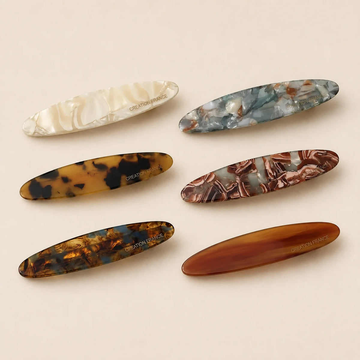 Acrylic Hair Barrette for Women Korean French Tortoiseshell Marble Side Clip Non Slip Hairpin Vintage Hair Accessories for Girls