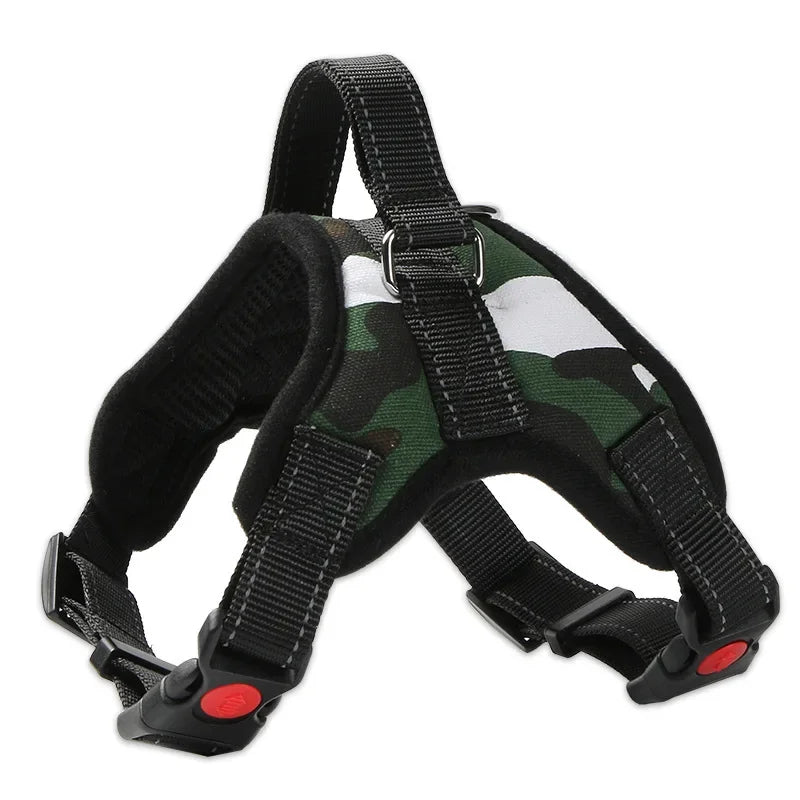 Dog Harness Quick Release Vest Pet Puppy Harness Nylon Material Breathable Pet Harness for Dog Adjustable Pet Outdoor Harness - Curl and Collar