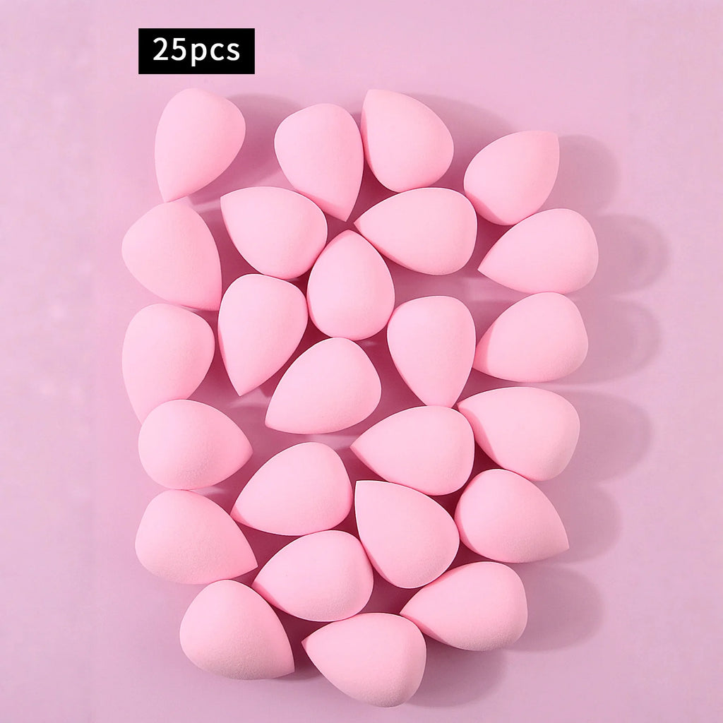 100/50/30/25/20/12PCS XL Super Affordable Large Soft Makeup Sponge Beauty Egg Set, No Powder Sticking Portable Makeup Tool - Curl and Collar