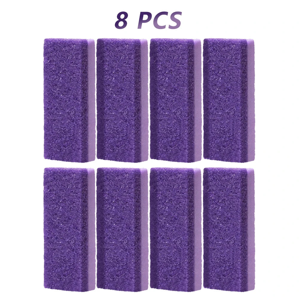 1/10Pcs Foot-exfoliating Stone File Callus Dead Skin Remover Foot Heel Scrubber Smooth Feet In Seconds Pedicure Exfoliator Tool - Curl and Collar