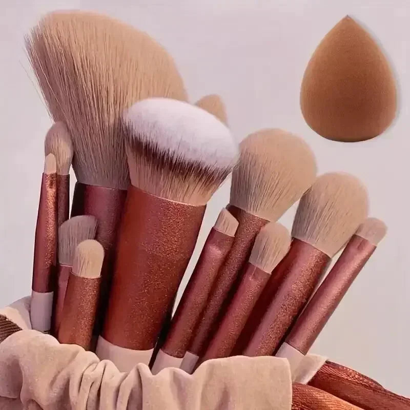 Makeup Brush Set Soft Fluffy Professiona Cosmetic Foundation Powder Eyeshadow Kabuki Blending Make Up Brush Beauty Tool Makeup - Curl and Collar