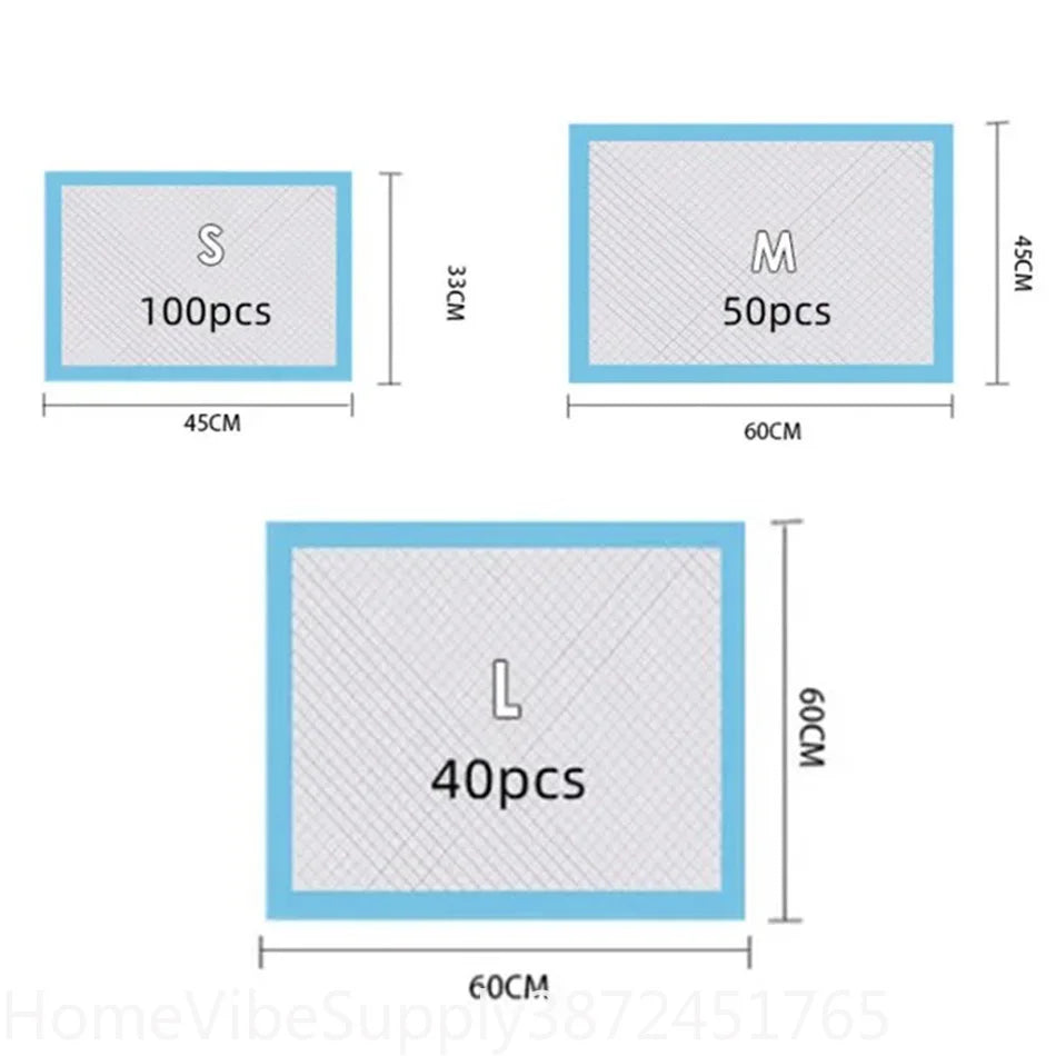 20/40/50/100Pcs Disposable Puppy Pee Pads Super Absorbent Dog Training Pad Dry Clean Cushion Pet Dog Supply - Curl and Collar