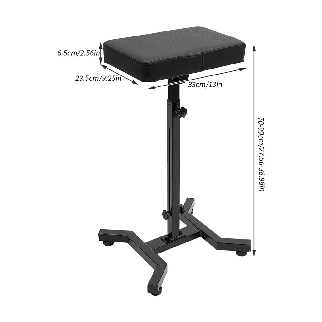 Height Adjustable Tattoo Armrest Holder, 5.12in High Tattoo Elbow Rest, Free Standing Arm Stand for Beauty Salons, Health Care Centers - Curl and Collar