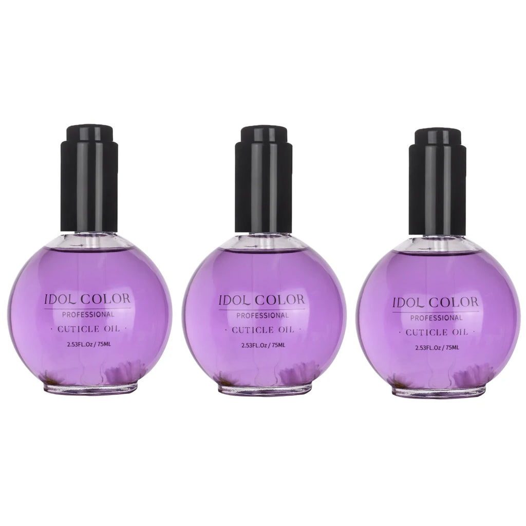 IDOL COLOR Cuticle Oil, 2.56 FL Oz, Repairs and Restores Cuticles - Organic Spa Treatment - For Stronger, Healthier Nails