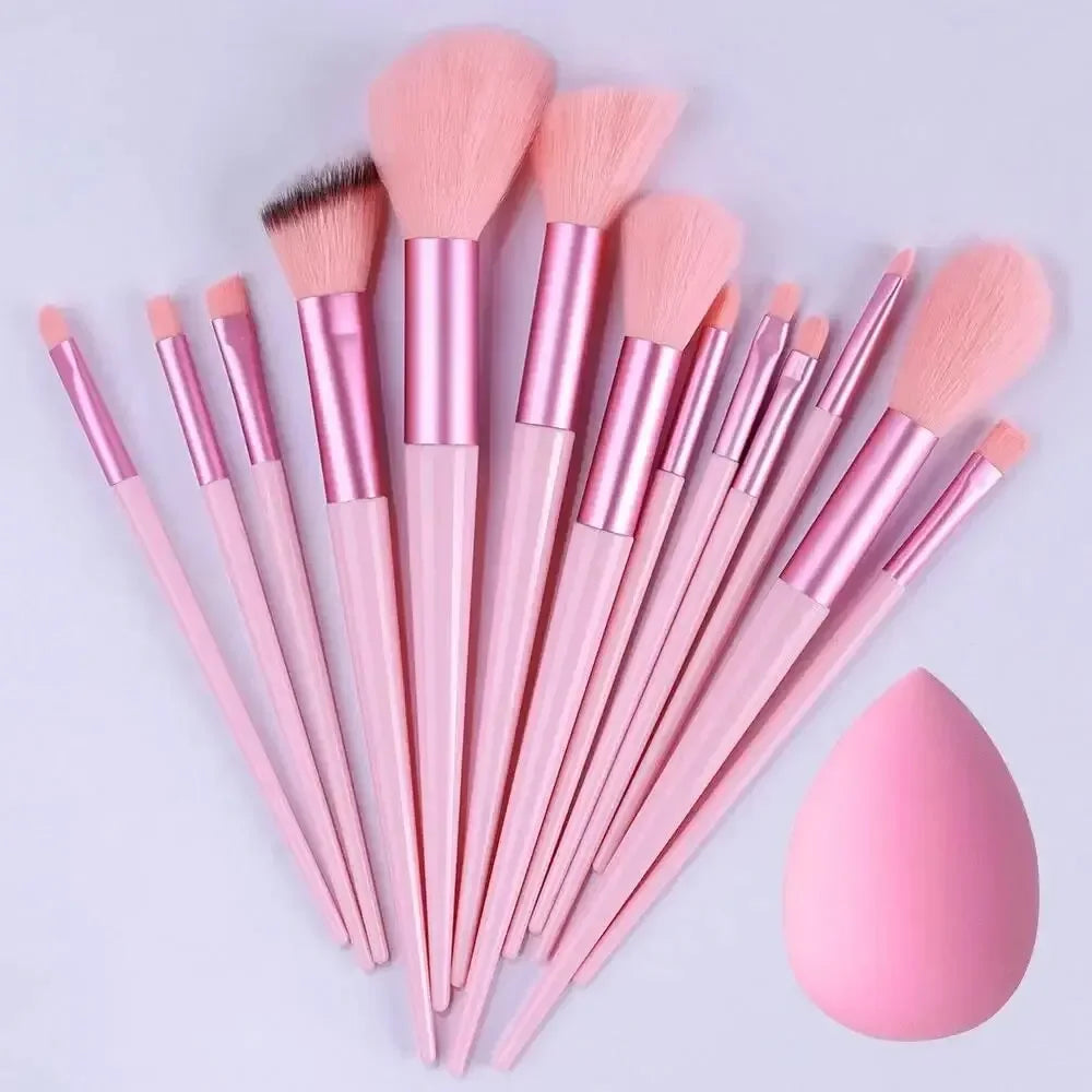 Makeup Brush Set Soft Fluffy Professiona Cosmetic Foundation Powder Eyeshadow Kabuki Blending Make Up Brush Beauty Tool Makeup - Curl and Collar