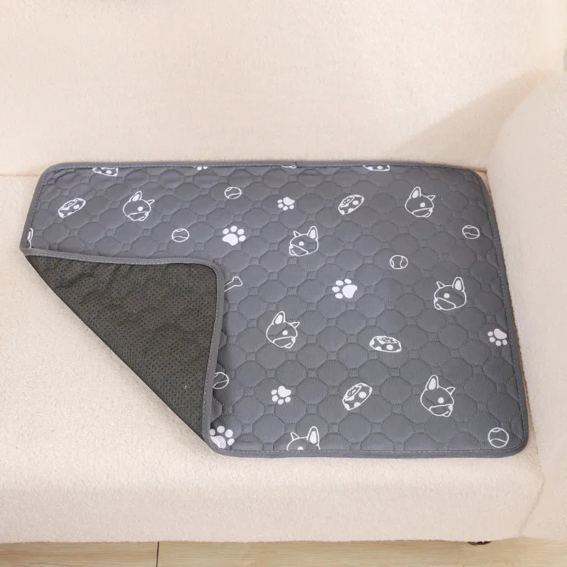 Reusable Dog Pee Pad Blanket Absorbent Diaper Washable Puppy Training Pad Pet Bed Urine Mat for Pet Car Seat Cover Pet Bed New - Curl and Collar