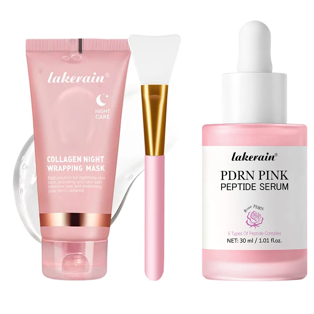 Korean Deep Collagen Mask Peel Off Mask Face Anti Wrinkle Lifting Skin Care Masks Bio Pack Night Wrapping Woman Overnight Skin - Curl and Collar