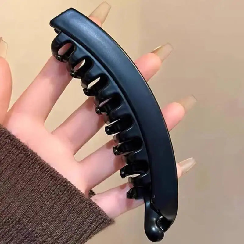 Tortoiseshell Banana Hair Clip Fish Shaped Hairpin For Women Hair Accessories Hairgrips Twist Clamp Ponytail Barrettes Headwear - Curl and Collar