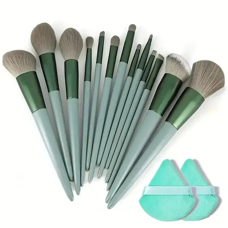 Makeup Brush Set Soft Fluffy Professiona Cosmetic Foundation Powder Eyeshadow Kabuki Blending Make Up Brush Beauty Tool Makeup - Curl and Collar
