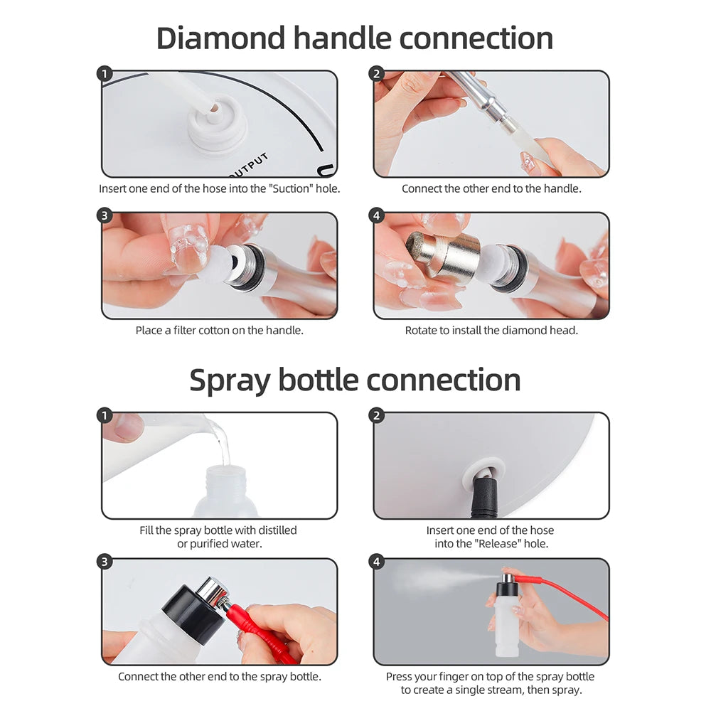 Spa Facial Peeling Deep Cleansing Device Face Beauty Machine Pore Deep Cleaning Skin Care - Curl and Collar