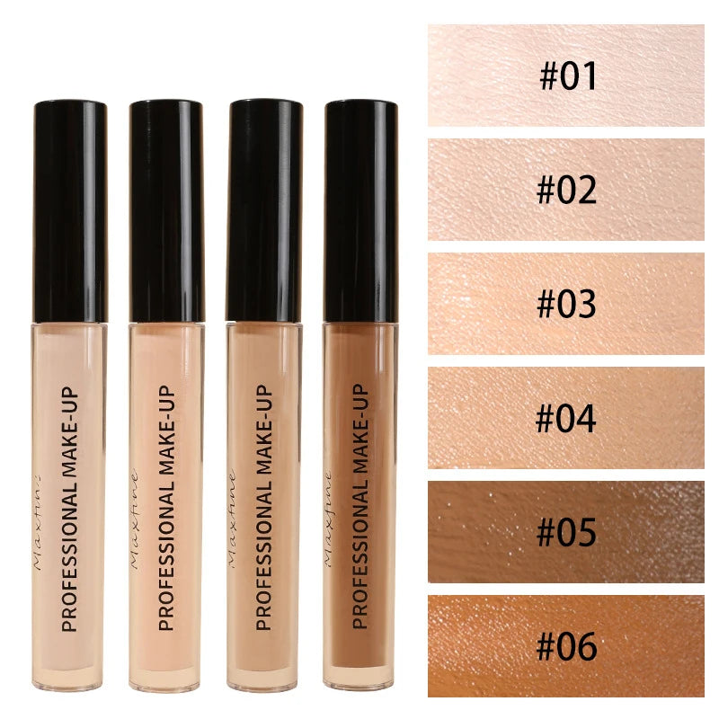 Liquid Concealer Matte High Coverage Waterproof Oil Control Moisturizing Long Lasting Concealer Professional Face Makeup - Curl and Collar