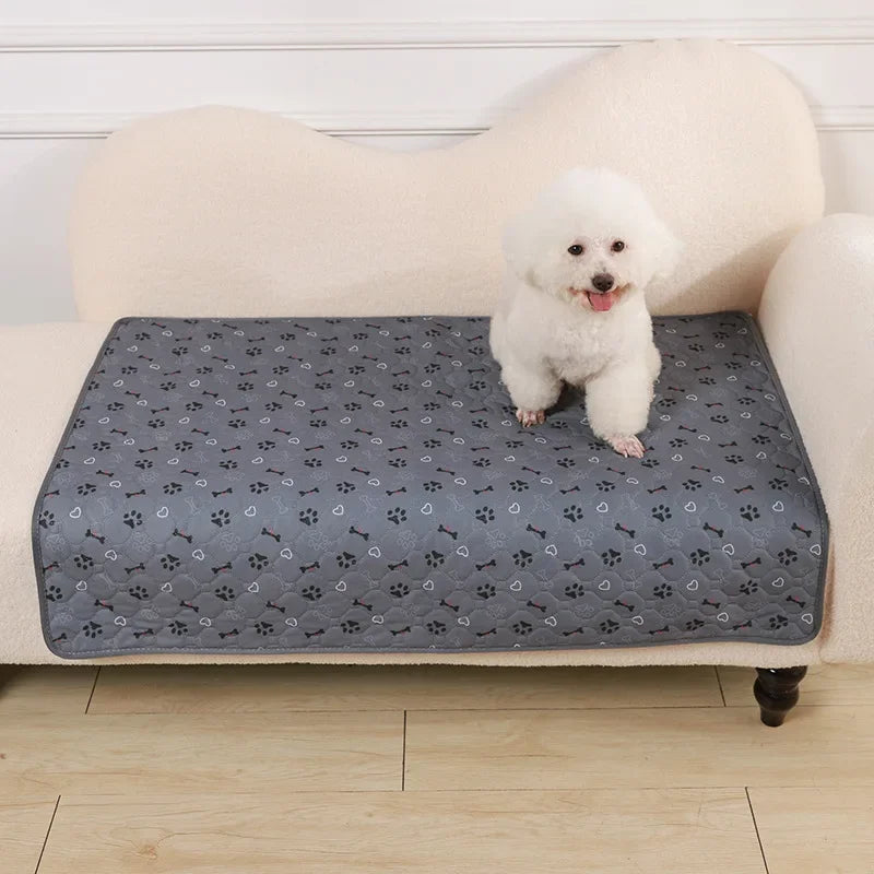 Reusable Dog Pee Pad Blanket Absorbent Diaper Washable Puppy Training Pad Pet Bed Urine Mat for Pet Car Seat Cover Pet Bed New - Curl and Collar