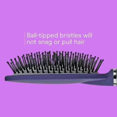 Detangling Hair Brush for Women & Men – Ball-Tipped Bristles, Cushion Styling Brush for Daily Hair Care - Curl and Collar