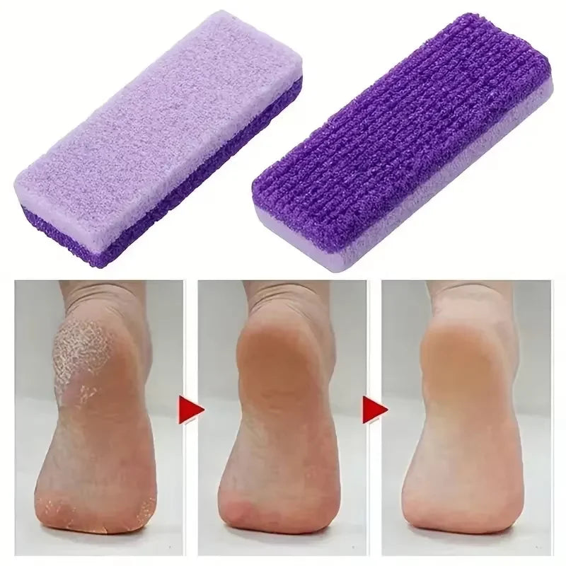 1/10Pcs Foot-exfoliating Stone File Callus Dead Skin Remover Foot Heel Scrubber Smooth Feet In Seconds Pedicure Exfoliator Tool - Curl and Collar