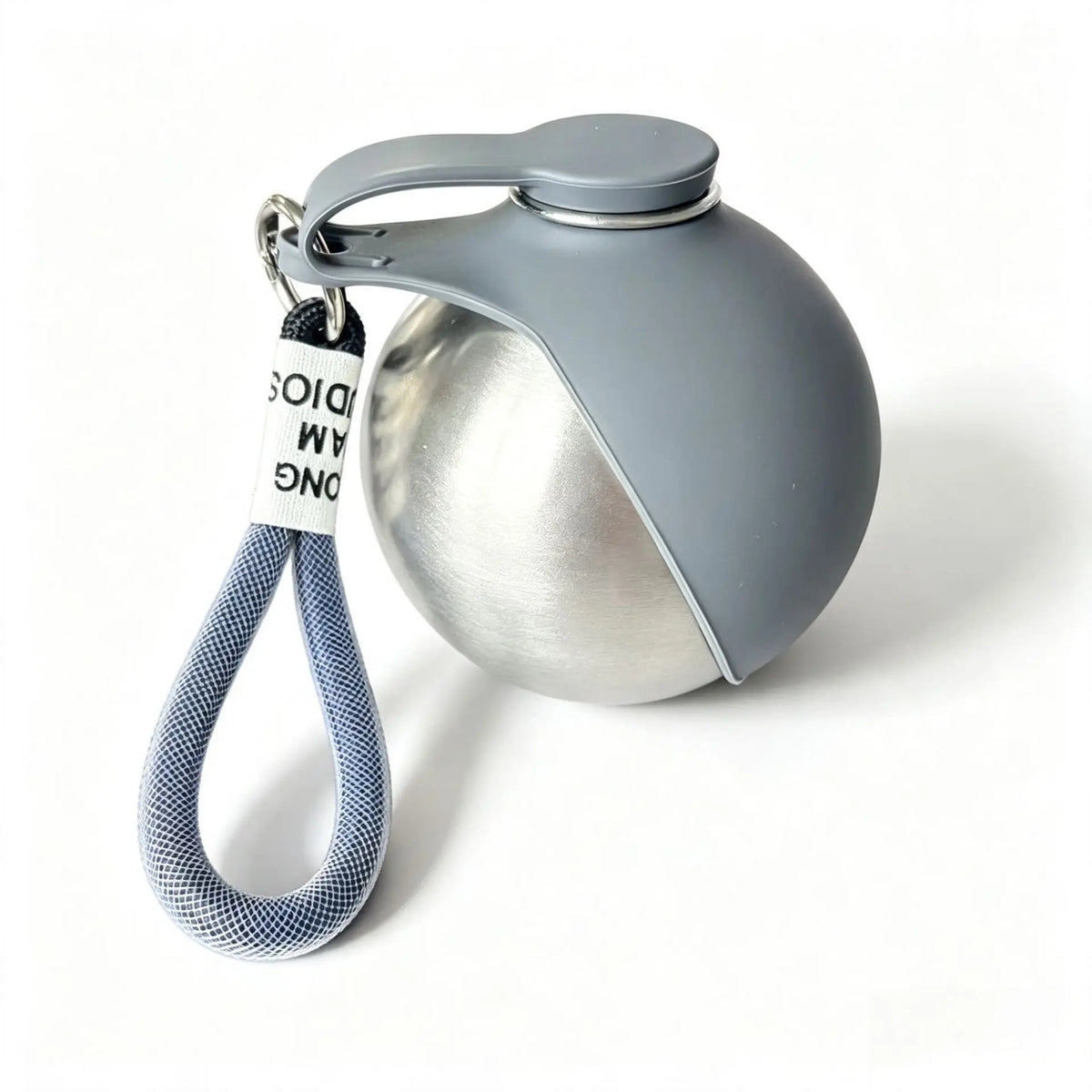 304 Stainless Steel Dog Water Bottle for Walking Pet Water Dispenser with Foldable Silicone Bowl Portable Dog Water Bottle Travel - Curl and Collar