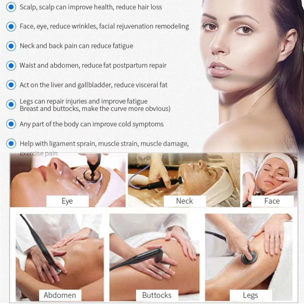 INDIBA 448Khz Thermal Therapy Technology Beauty Machine Body Care Face Lifting Relieve Pains Lose Weight SPA Device Skin Firming - Curl and Collar