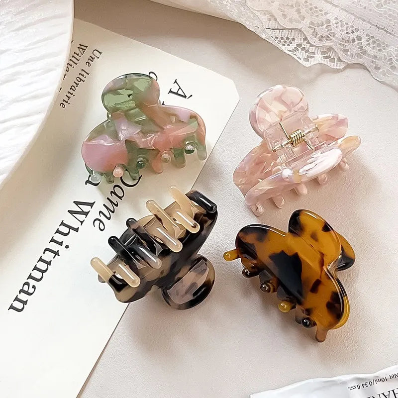 2026 New Korean style hair claw clip Fairy hair clips Mini Delicate hair claw Pretty hairclip Accessories for women - Curl and Collar