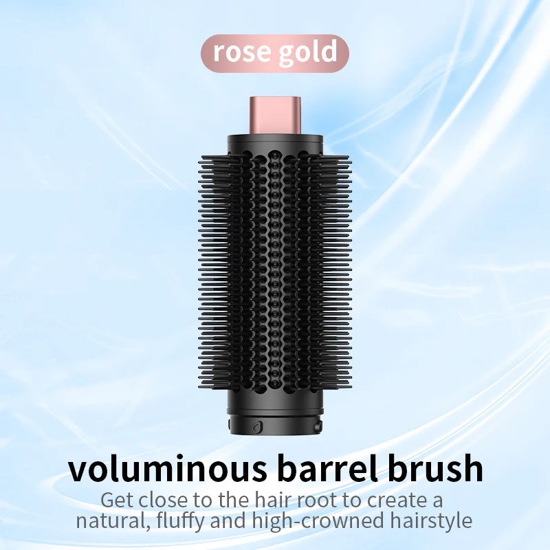 7 in 1 Multi Hair Dryer StylerHS09 Auto-Curling Barrel Hot AirBrush Soft Straightening BrushNegative Ion Fast Dry NozzleGift Box - Curl and Collar