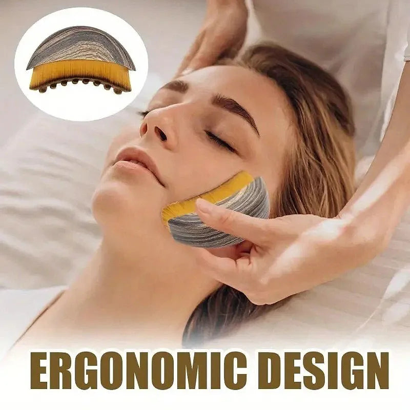 Lymphatic Contour Face Brush Ergonomically Designed To Fit Sculpting Drainage Massager for Face The Skin Precisely LBHL31 - Curl and Collar