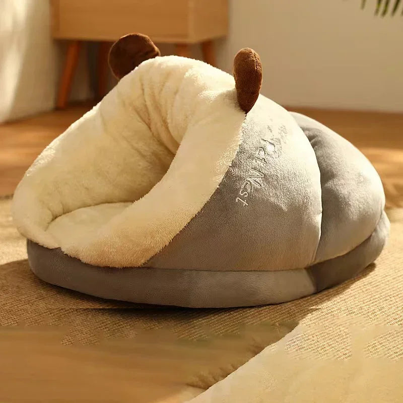 Dog Beds Shoes Pet Bed Mattress Dogs Supplies Products Cushion Accessory Mat Lie House Indoor Cushions Kennel - Curl and Collar