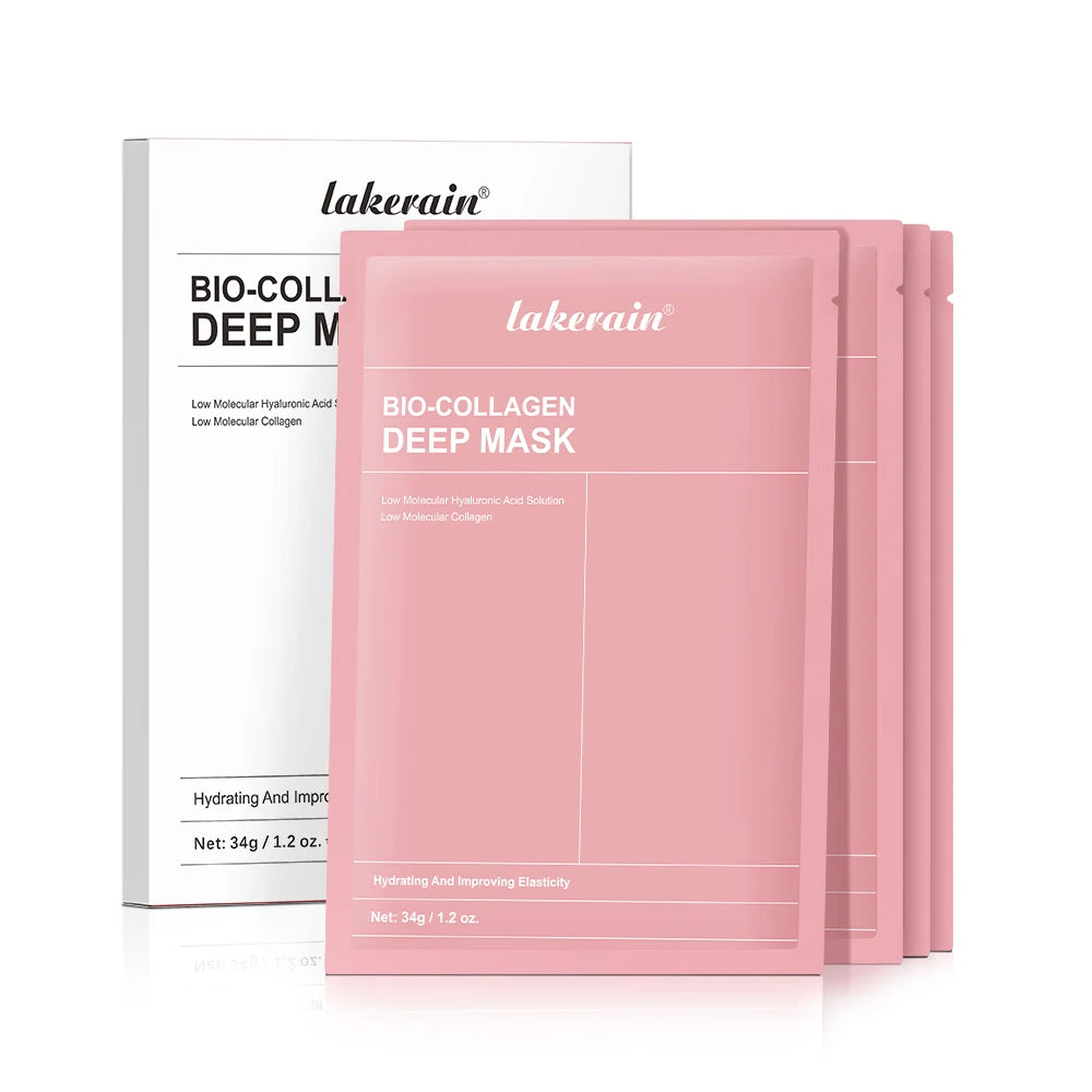 Korean Deep Collagen Mask Peel Off Mask Face Anti Wrinkle Lifting Skin Care Masks Bio Pack Night Wrapping Woman Overnight Skin - Curl and Collar