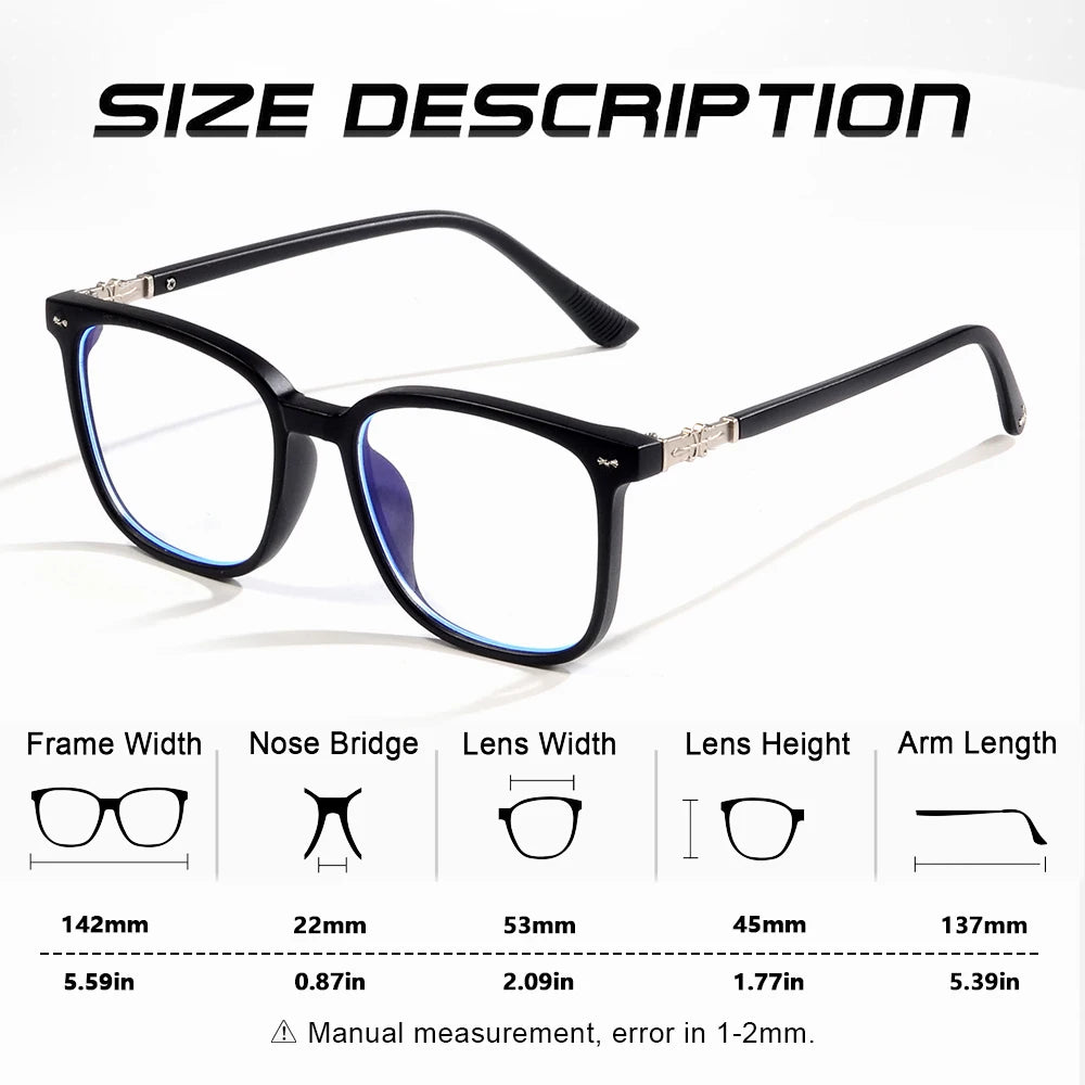 Anti Blue Light Glasses For Women And Men Computer/Phone Daily Life Fahsion And Trendy Glasses Natural Eyeglasses - Curl and Collar