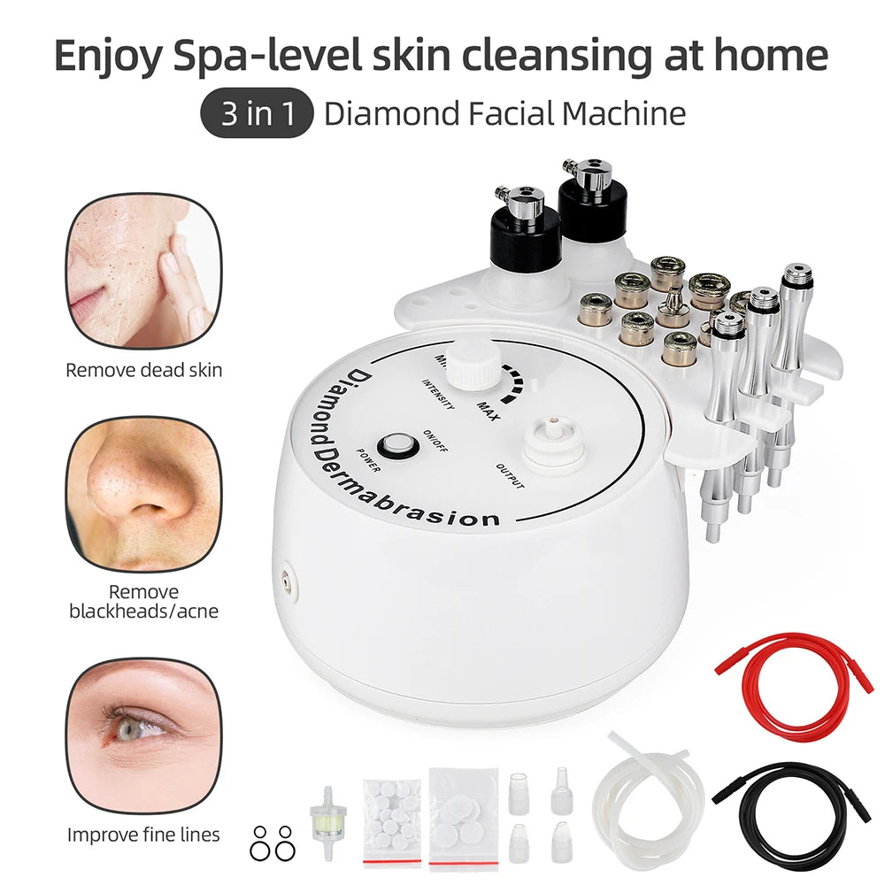 Spa Facial Peeling Deep Cleansing Device Face Beauty Machine Pore Deep Cleaning Skin Care - Curl and Collar