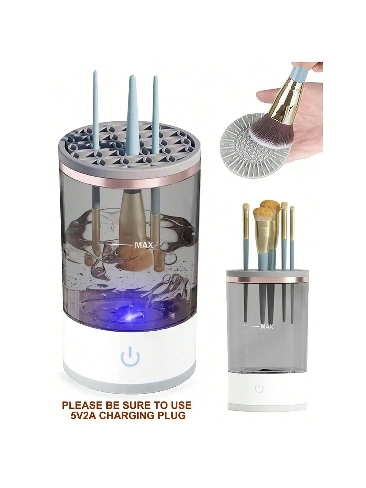 Electric Makeup Brush Cleaner Machine - Curl and Collar