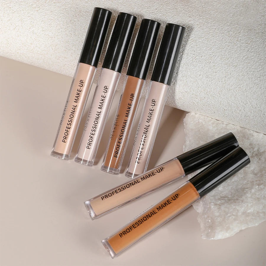 Liquid Concealer Matte High Coverage Waterproof Oil Control Moisturizing Long Lasting Concealer Professional Face Makeup - Curl and Collar